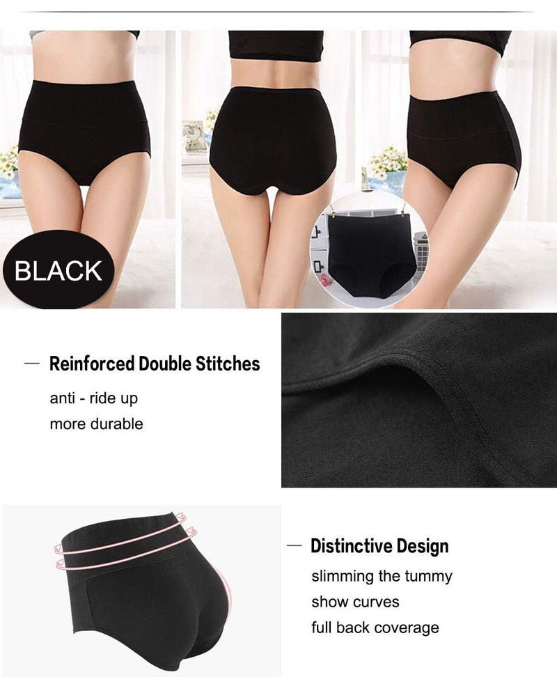 ANNYISON Store ANNYISON Womens Underwear, Soft Cotton High Waist Breathable Solid Color Briefs Panties for Women - Image 4